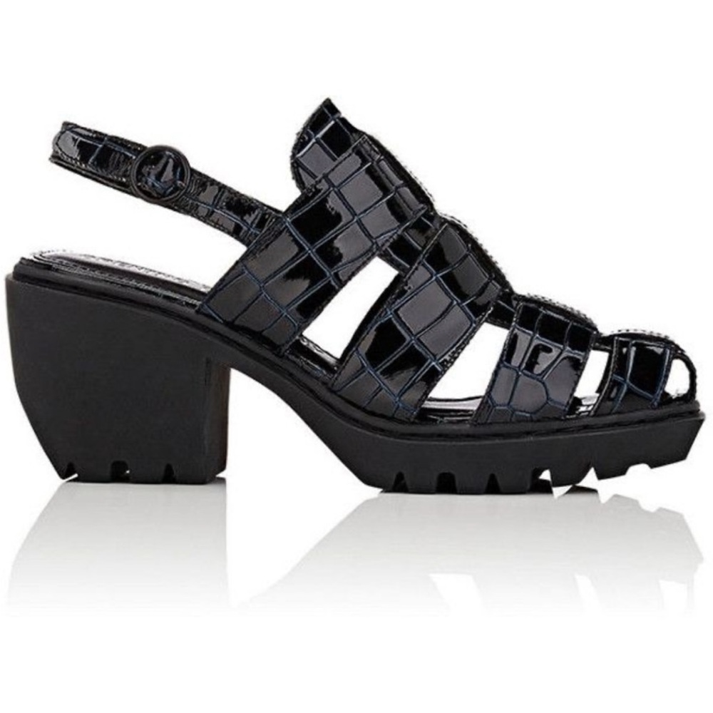 OPENING CEREMONY Croc Embossed Fisherman Sandals 38